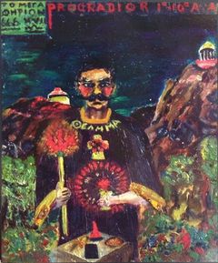 Retrato pintado de Frank Bennett