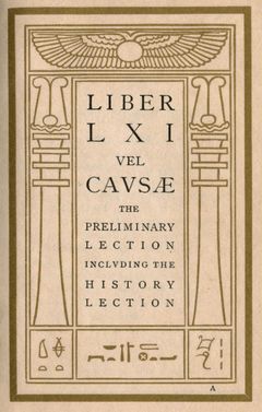 Capa original de Liber Causæ