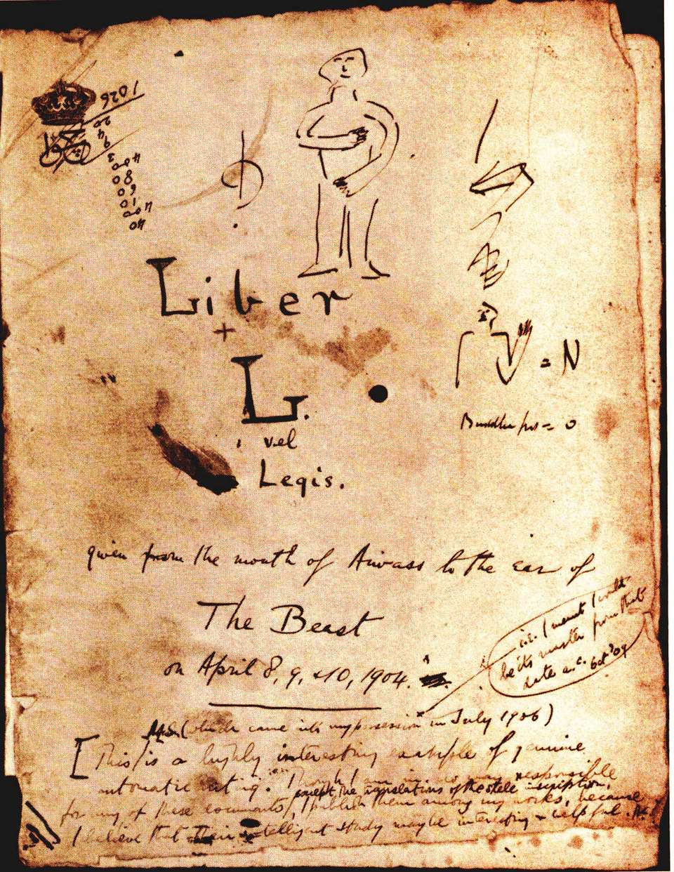 Capa do manuscrito do Livro da Lei