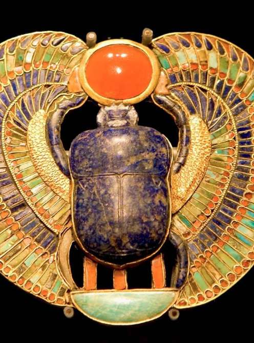 Uma imagem do deus egípcio Kephra